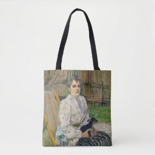 Dame mit Hund Tasche