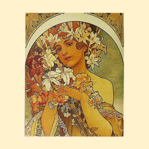 Dame mit Lilien, Jugendstil