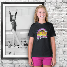Dame of Beam Retro Style Tshirt für Gymnast