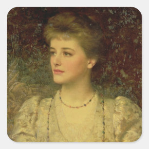 Dame Palmer Quadratischer Aufkleber