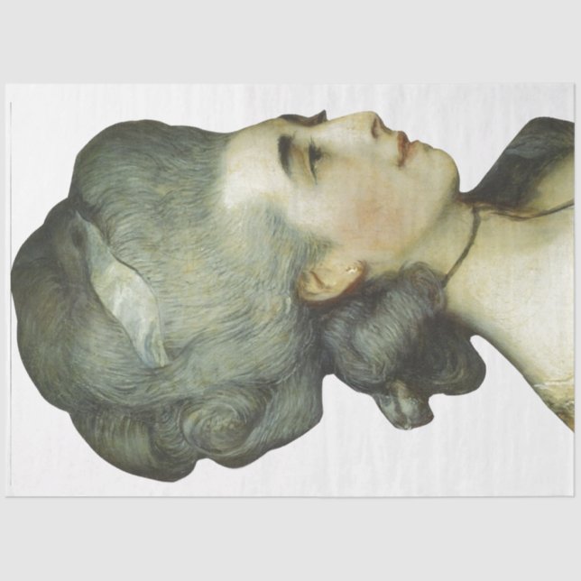 Dame Profile Decoupage Paper Seidenpapier (Vorderseite)