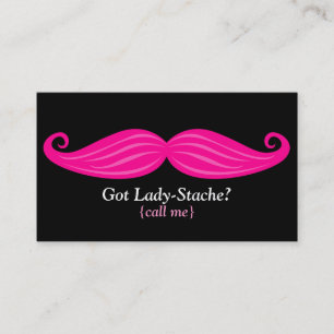 Dame-Stache Bizcard Visitenkarte