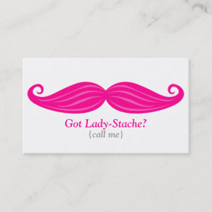 Dame-Stache Bizcard Visitenkarte