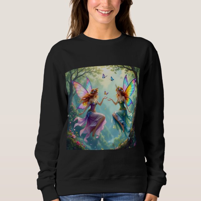 Dame süßes Hemd Sweatshirt (Vorderseite)