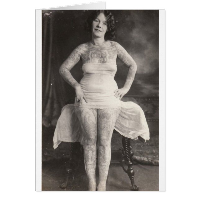 Dame tatouée sinueuse (Devant)