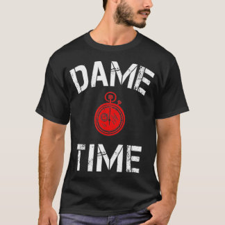 Dame Time Basketball Fans Geschenk T-Shirt