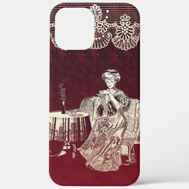 Dame trinkt Tee Case-Mate iPhone Hülle (Rückseite)