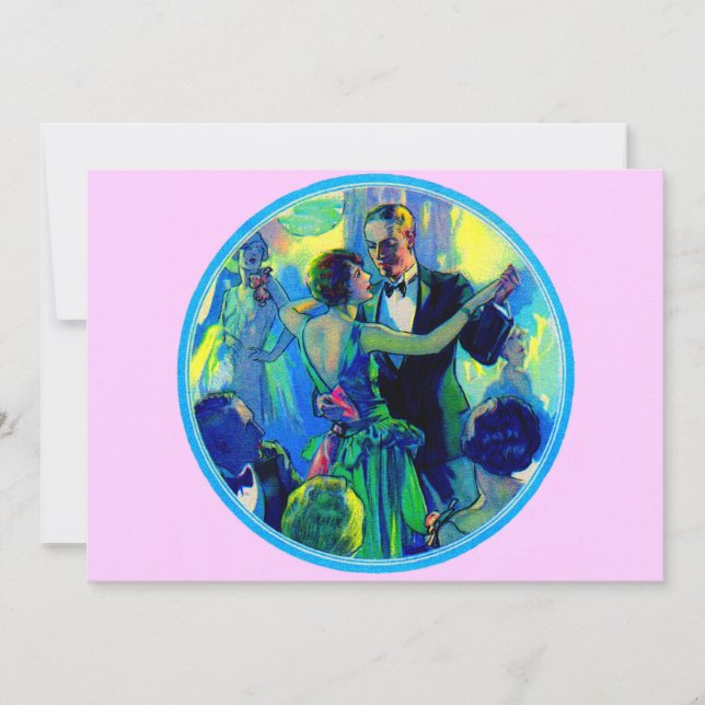 Dame und Gentleman der 1920er Jahre auf der Tanzfl (Vorderseite)