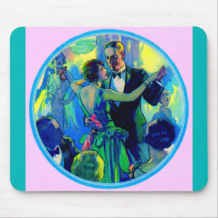 Dame und Gentleman der 1920er Jahre auf der Tanzfl Mousepad