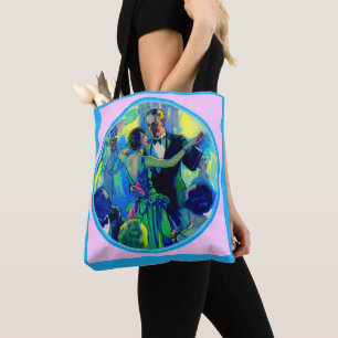 Dame und Gentleman der 1920er Jahre auf der Tanzfl Tasche