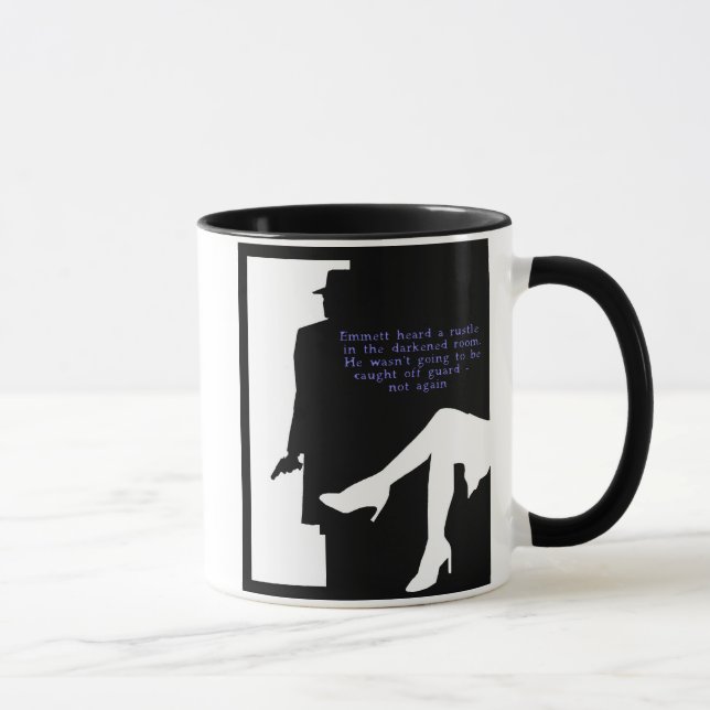 Dame und Tasse vor der Tür (Rechts)