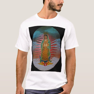 Dame von Guadalupe (blaue Tönung) mit schwarzer T-Shirt