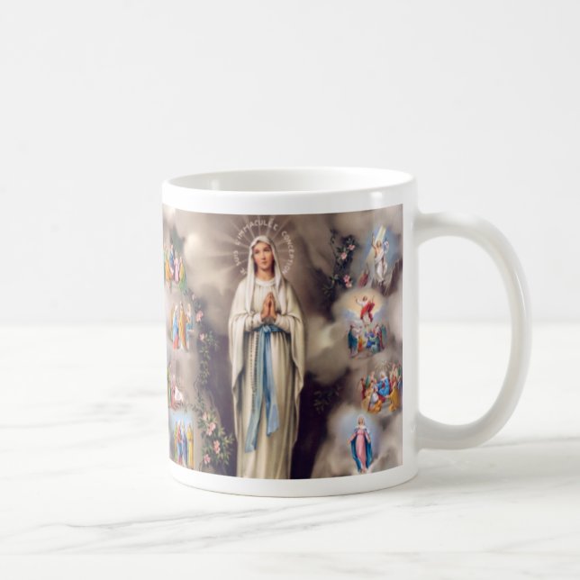 Dame von Lourdes Kaffeetasse (Rechts)