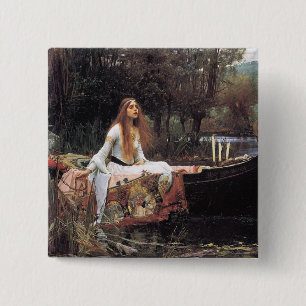 Dame von Shalott Button