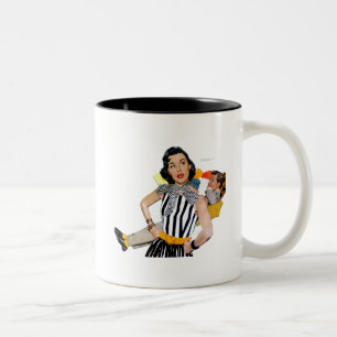 Dame Was Insulted 2 Zweifarbige Tasse