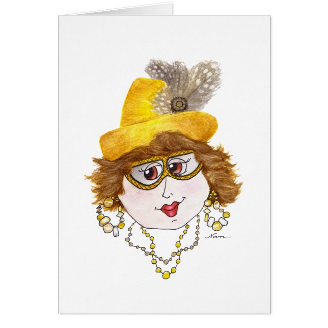 Dame Whimsical sur un régime de fruits de mer (Devant)