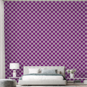 Damebrett Violettes Quadrat Diamant Damebrett Tapete