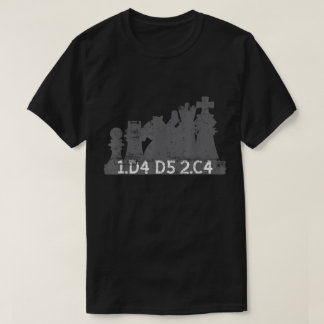 Damegambit-Schacheröffnungs-Design T-Shirt