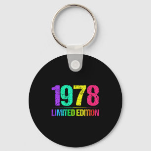Damen 1978 Limitierte Auflage Vintage 78s Retro Vi Schlüsselanhänger