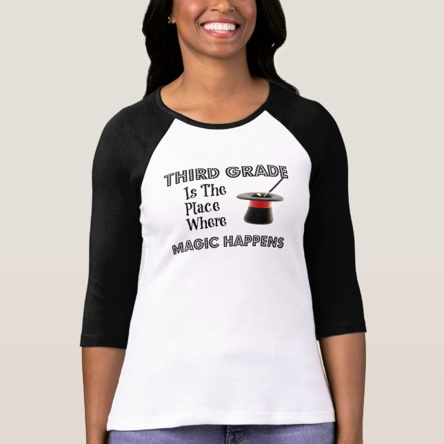 Damen 3/4 Hülsen-Shirt ThirdGradeMagic T-Shirt (Vorderseite)