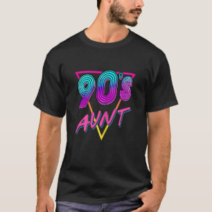 Damen 80er 90er Tante Vintage 80s 90s Kostüm Retro T-Shirt