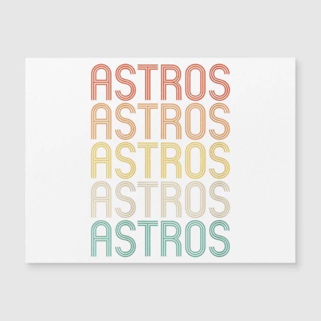 Damen Astros  Magnetkarte (Vorderseite)