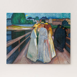 Damen auf der Brücke Edvard Munch