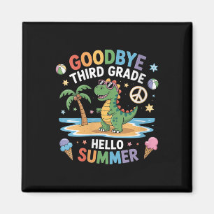 Damen Auf Wiedersehen 3. Klasse Hallo Sommer Dritt Magnet