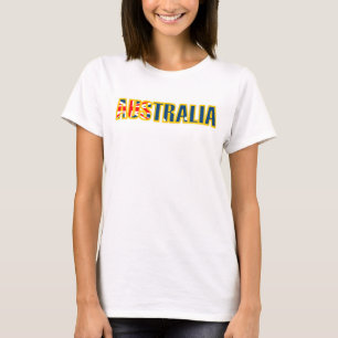 Damen Australien Flagge Grafik Top