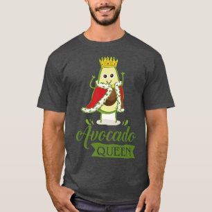 Damen Avocado Königin, Veganes Gewürzvegetarisch, T-Shirt