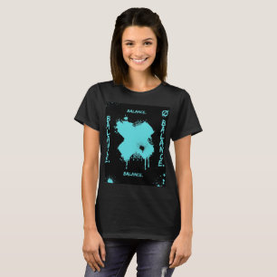 Damen-Balance-Abstrakt-Grafik-T-Shirt T-Shirt