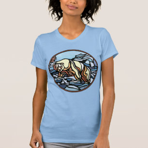 Damen Bär Kunst T-Shirt Eisbär Damen Shirts