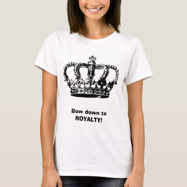 Damen! [Beugen Sie unten zur Abgabe. ] T-Shirt (Vorderseite)