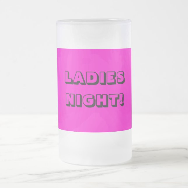 DAMEN-BIER-GLAS. PERFEKTES GESCHENK! MATTGLAS BIERGLAS (Mittel)