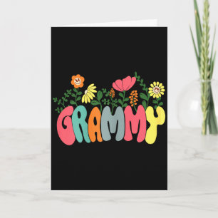 Damen Blumen retro vintage Grammy frohe MuttertagW Karte