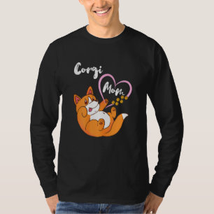 Damen Corgi Mutter Cardigan Welsh Corgi Welpen Bes T-Shirt