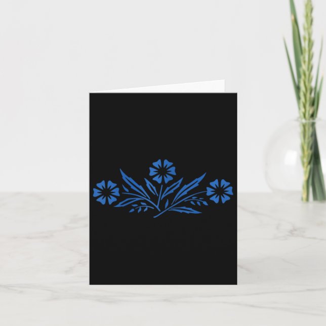 Damen Cornflower Blue Karte (Vorderseite)