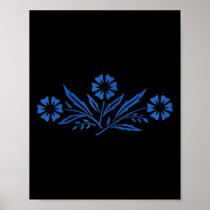 Damen Cornflower Blue Poster