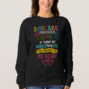 Damen Daycare Provider Vielen Dank Kinderbetreuung Sweatshirt