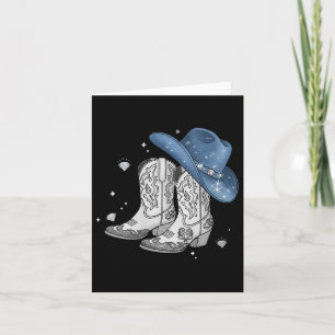 Damen-Denim- und Diamantenschwarzes Oberteil Weste Karte