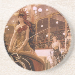 Damen der Wagen (alias Zirkus) von James Tissot Getränkeuntersetzer