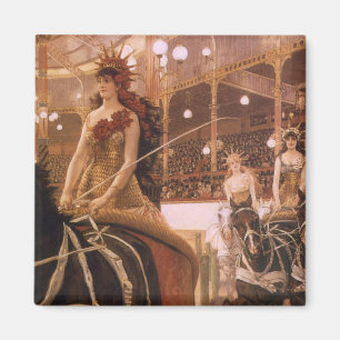 Damen der Wagen (alias Zirkus) von James Tissot Magnet