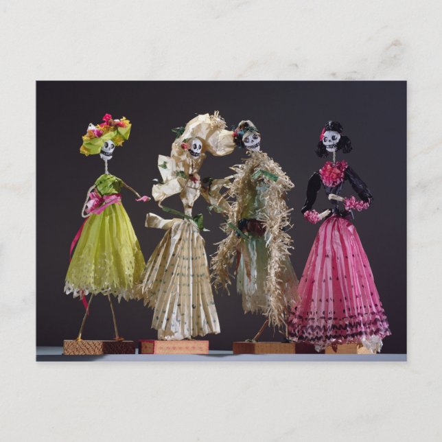 Damen des Tages der Toten, von Oaxaca Postkarte (Vorderseite)