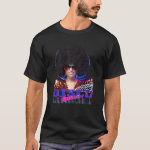 Damen Disco Königin Discoqueen Clubbing 90er 70er  T-Shirt