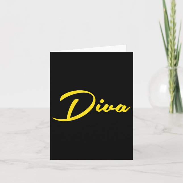 Damen Diva Karte (Vorderseite)
