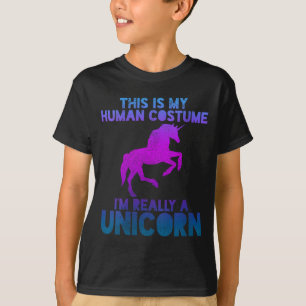 Damen Einhorn-Shirt - Leute Kostüm Sprüche Lustig T-Shirt