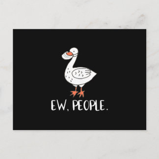 Damen Ew Leute Funny Duck Face Maske Ankündigungspostkarte