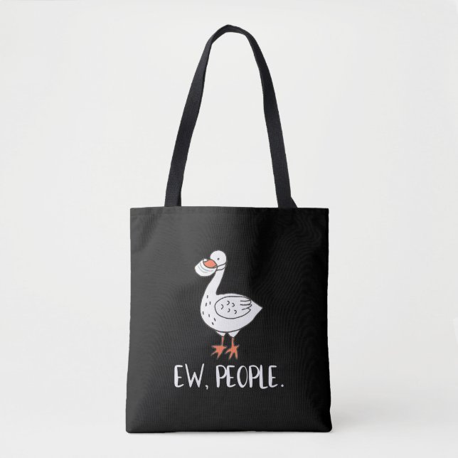 Damen Ew Leute Funny Duck Face Maske Tasche (Vorderseite)