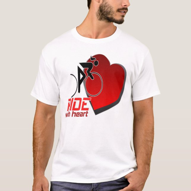 DAMEN-FAHRT MIT HERZ-WESENTLICHEM CREW-SHIRT T-Shirt (Vorderseite)
