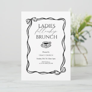 Damen-Fellowship-Brunch-Kirchenveranstaltung Einladung